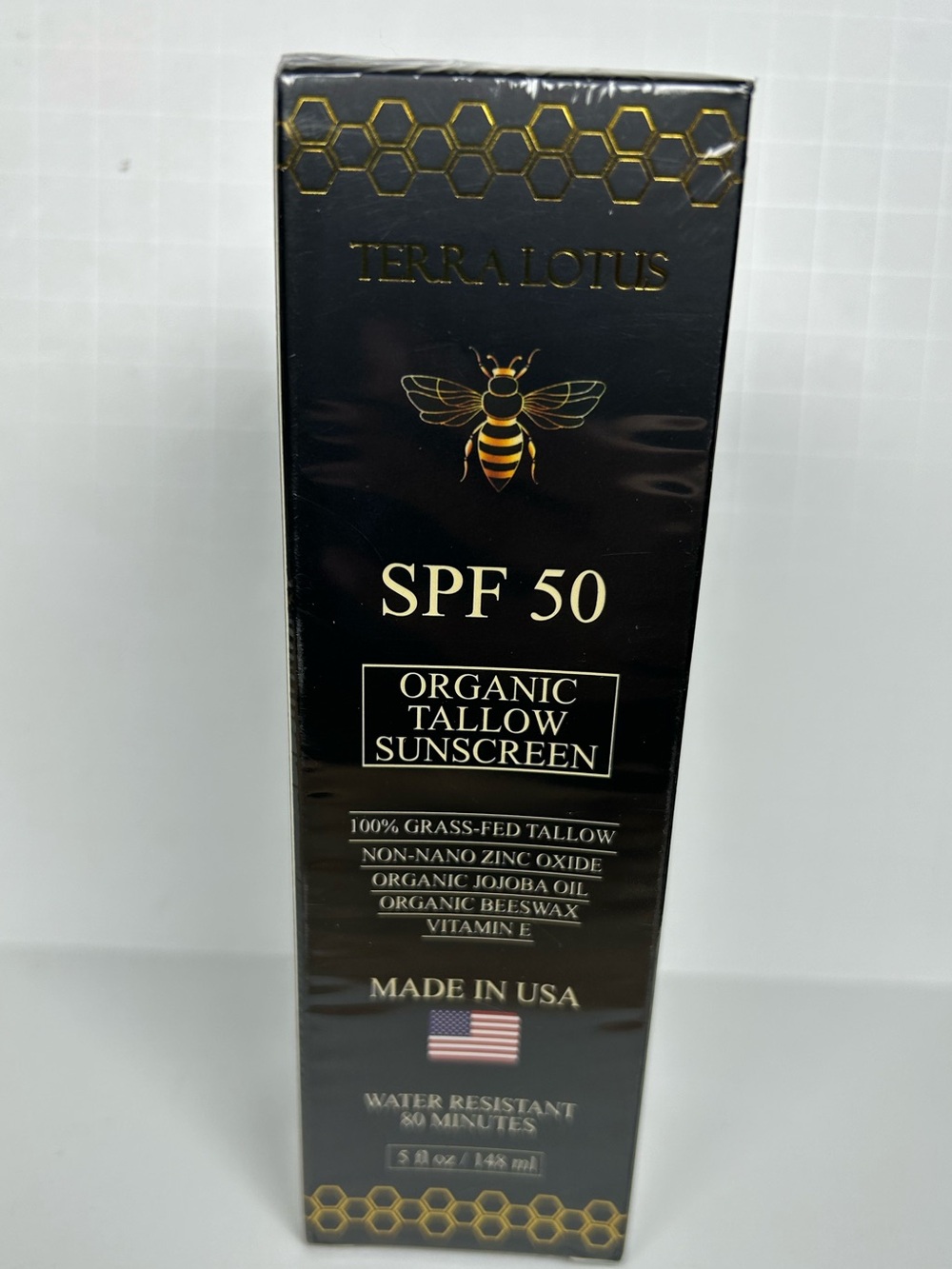 Terra Lotus SPF 50 Organic Tallow Sunscreen 5.0oz 148ml New Factory Sealed USA - Picture 1 of 8